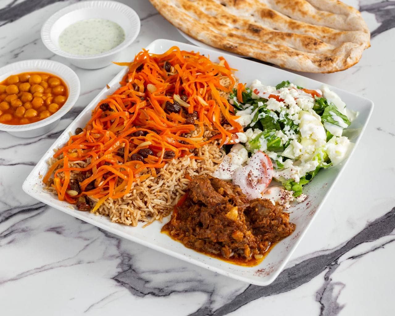 Restaurant food presentation