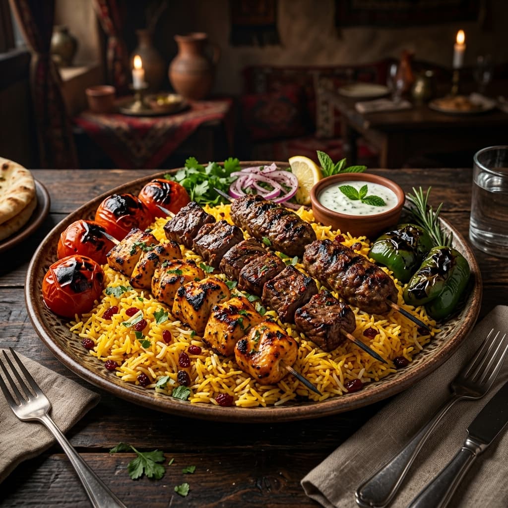 Premium KABOB CENTER signature kabob platter in Manassas, VA